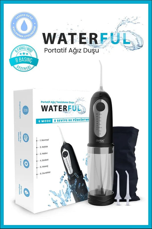 💦 نظافة فم احترافية في راحة يدك مع جهاز WATERFUL من Dentac